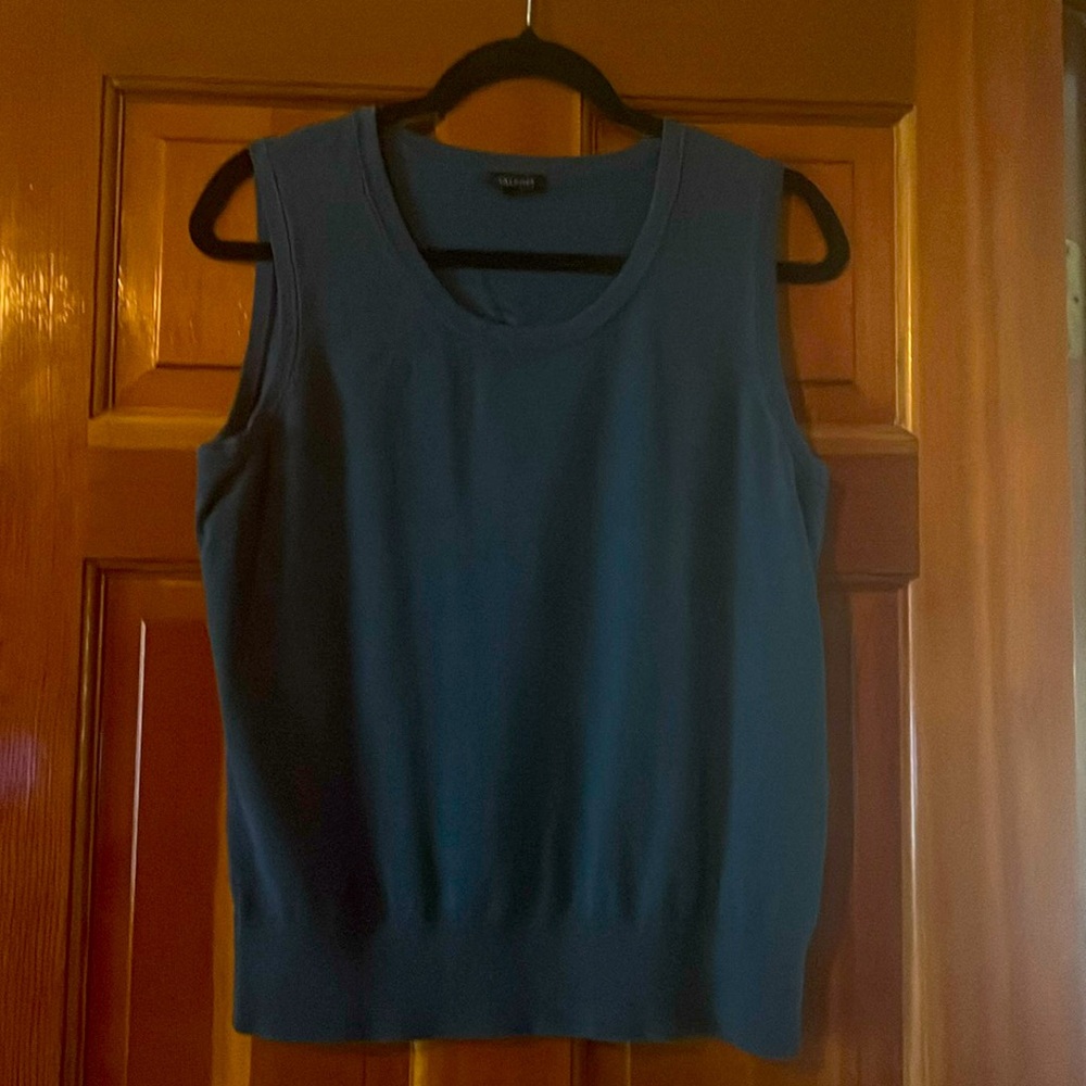 Talbots Large Teal Sweater Shell